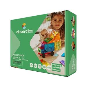 Cleverclixx Magnetická stavebnice Wheels Pack Intense - 25 ks obraz