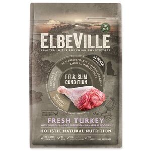 Elbeville Krmivo Senior All Breeds Fit and Slim Condition Fresh Turkey 4kg obraz