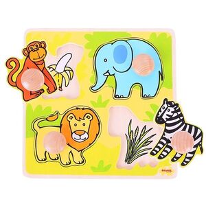 Bigjigs Toys Moje první vkládací puzzle safari obraz