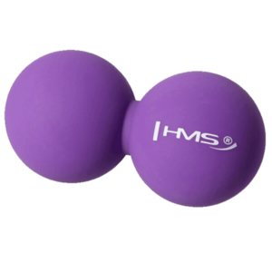 HMS Dvojitý masážní míč Lacrosse ball BLC02 fialový - 6, 5cm obraz