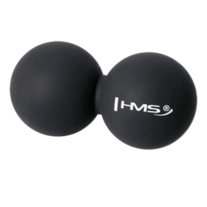 HMS Dvojitý masážní míč Lacrosse ball BLC02 černý - 6, 5cm obraz