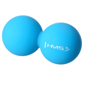 HMS Dvojitý masážní míč Lacrosse ball BLC02 modrý - 6, 5cm obraz