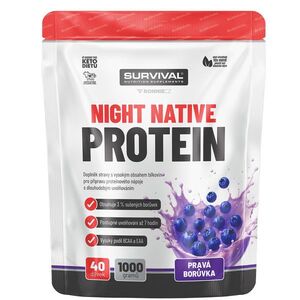 Survival Night Native Protein 1000 g pravá borůvka 1000 g pravá borůvka obraz