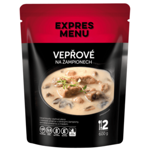 EXPRES MENU Vepřové na žampionech 600 g (1 porce) obraz