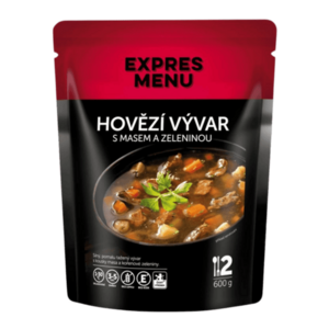 EXPRES MENU Hovězí vývar se zeleninou 600 g (2 porce) obraz