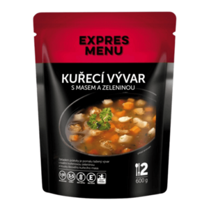 EXPRES MENU Kuřecí vývar se zeleninou 600 g (2 porce) obraz