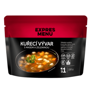 EXPRES MENU Kuřecí vývar se zeleninou 330 g (1 porce) obraz