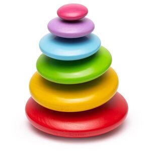 Bigjigs Toys Balanční hra usazování barevných oblázků obraz