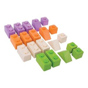 Bigjigs Toys Dřevěné Spojkostky Basic set obraz