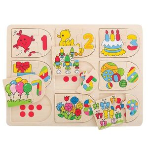 Bigjigs Toys Obrázkové počítací puzzle obraz