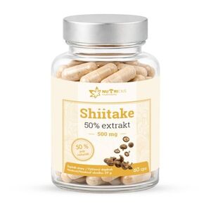Nutricius Shiitake 50% extrakt 500 mg 60 kapslí obraz