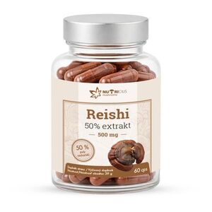 Nutricius Reishi 50% extrakt 500 mg 60 kapslí obraz