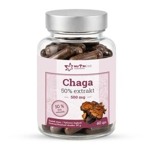 Nutricius Chaga 50% extrakt 500 mg 60 kapslí obraz