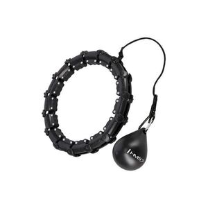 HMS Masážní hula hoop HHW02 se závažím černá obraz