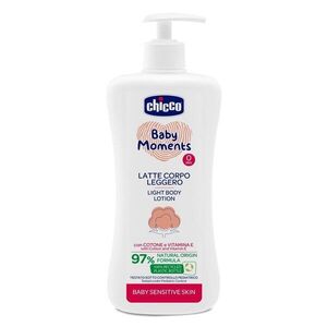 Chicco Mléko jemné tělové s dávkovačem Baby Moments Sensitive 500 ml obraz