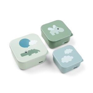 Done by Deer sada svačinových boxů Happy clouds, zelená - 3 ks obraz