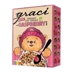 Graci Dětské cereální malinové kroužky BIO 300 g obraz