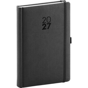 NOTIQUE Diamante denní diář 2027, černý, A5 15 × 21 cm obraz