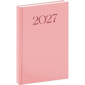 NOTIQUE Biella denní diář 2027, růžový, A5 15 × 21 cm obraz