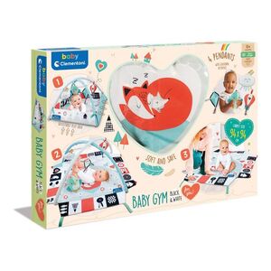 Clementoni Clemmy baby - dětská hrací deka s hrazdou černo-bílá obraz