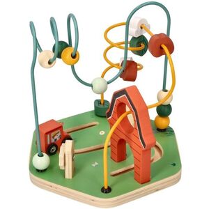 Adam Toys Edukační dřevěná přesouvačka s labyrintem Farma obraz
