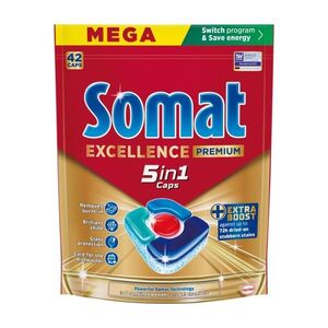 Somat Excellence Premium 5in1 Caps kapsle do myčky 42 ks obraz