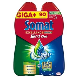 Somat Excellence 5in1 Anti-Grease duo gel do myčky 2x810 ml 90 dávek obraz