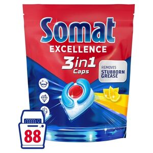 Somat Excellence 3in1 Lemon Fresh kapsle do myčky 88 ks obraz