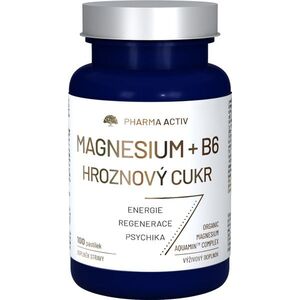 Pharma Activ Magnesium + B6 hroznový cukr 100 pastilek obraz