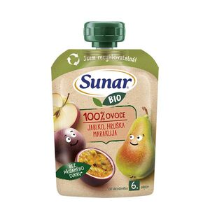 Sunar BIO Jablko, hruška, marakuja 6m+ kapsička 100 g obraz