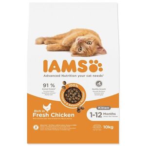 IAMS Krmivo Cat Kitten Chicken 10kg obraz