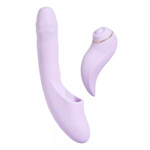 Svakom DuoGlow rotační vibrátor s odnímatelným stimulátorem a aplikací (19, 6 cm) obraz