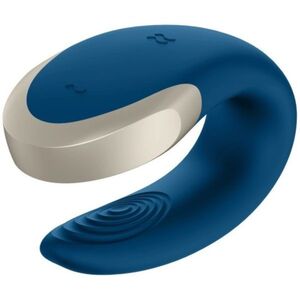 Satisfyer Double Love partnerský vibrátor BLUE obraz