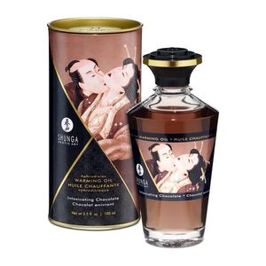 Shunga Aphrodisiac Warming Oil – ohřívací masážní olej, čokoláda obraz