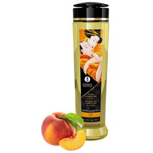 Shunga Stimulation masážní olej broskev (240 ml) obraz