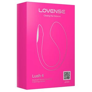 Lovense Lush 4 - Powerful App-controlled Wearable G-spot Egg Vibrator - Pink obraz