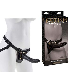 Pipedream Fetish Fantasy Gold Designer Strap-on dildo obraz
