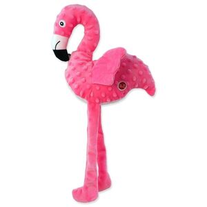 Dog Fantasy Hračka Recycled Toy plameňák pískací se šustícími křídly 49cm obraz