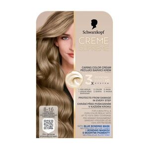 Schwarzkopf Creme Supreme 8-16 chladná popelavá světlá blond barva na vlasy 60 ml obraz