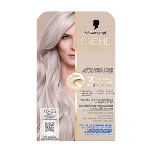 Schwarzkopf Creme Supreme 10-55 chladná stříbrná blond barva na vlasy 60 ml obraz