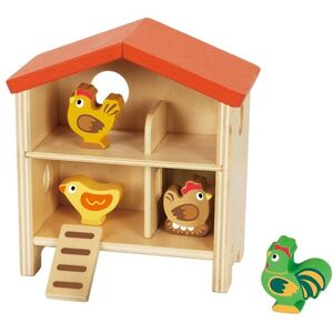 2Kids Toys Dřevený domeček pro slepičky, 6 dílů obraz