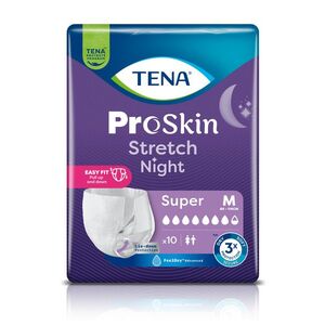 Tena Stretch Night Super vel. M inkontinenční kalhotky 10 ks obraz