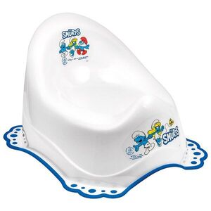 Maltex Nočník protiskluzový Šmoulové - white obraz