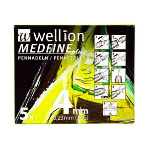 Wellion MEDFINE 32G 0.23x4 mm jehly do inzulinových per 5 ks obraz