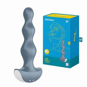 Satisfyer Lolli Plug 2 vibrační anální kolík šedý obraz