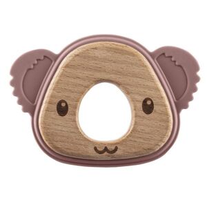 Zopa Silikonové dřevěné kousátko Koala, Old Pink 2 obraz