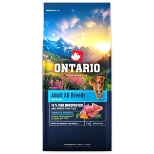 Ontario Krmivo Adult All Breeds Monoprotein Tuna & Sweet Potatoes 12kg obraz