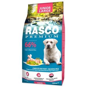 Rasco Premium Krmivo Junior Large kuře s rýží 15kg obraz
