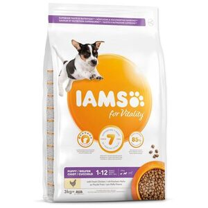 IAMS Krmivo Dog Puppy Small & Medium Chicken 3kg obraz