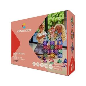 Cleverclixx Magnetická stavebnice Creative Pack Pastel - 125 ks obraz